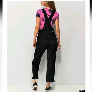 Empyre Suzie Black Corduroy Overalls Sz S